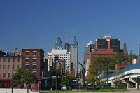 Panorama miasta z okolicy rzeki Delaware
